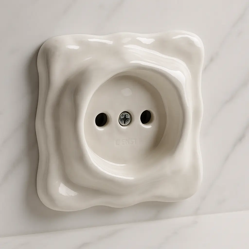 Нейтральная белая керамическая накладка